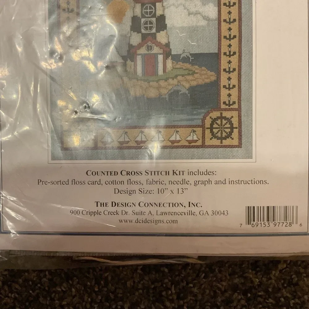 The Design Connection Guiding Light III Cross Stitch Kit - Blue